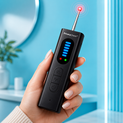 PrivacyCheck™ | גלאי מצלמות נסתרות והאזנות לחדרי מלון, צימרים ודירות מושכרות